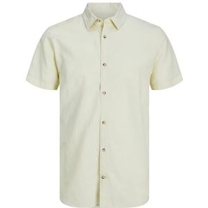 Jjesummer Linen Shirt Ss Sn, French Vanilla, XL