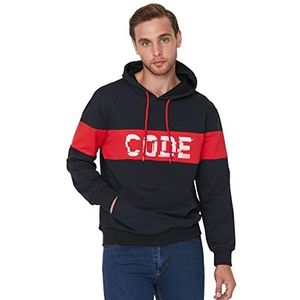 TRENDYOL MAN Sweatshirt - Marineblauw - Regular, marineblauw, XL