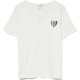VERO MODA - T-shirt - Wit - Katoen