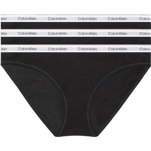 Calvin Klein Dames 3-pack bikini (laagbouw), zwart/zwart/zwart, 2XL, Zwart/Zwart/Zwart, XXL Plus