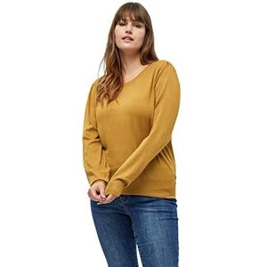 Peppercorn Dames Tana Puff Longsleeve Curve, bruin, 50/Plus