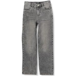 NAME IT Nlmworkgrizza DNM Straight Pant jeansbroek voor jongens, Lichtgrijs denim, 158 cm