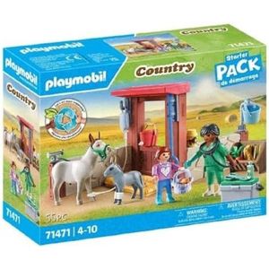 PLAYMOBIL Starter Packs Boerderij dierenarts met de ezels - 71471