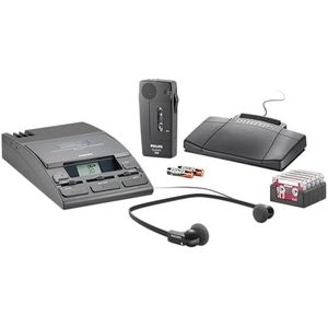 Philips - LFH0064 - Dictafoon - Zwart - Inclusief Hoofdtelefoon en Voetpedaal