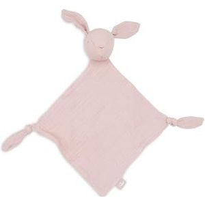 Jollein Knuffeldoek voor baby's, Bunny Ears, Wild Rose, fopspeendoek, 100% katoen, knuffeldoek, Oeko-Tex gecertificeerd, oudroze