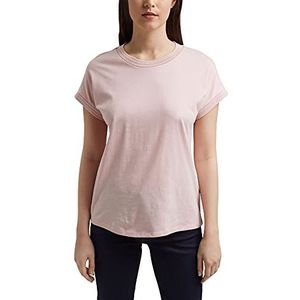 ESPRIT Shirt met Ajour-details, biologisch katoen/Tencel™, nude, L