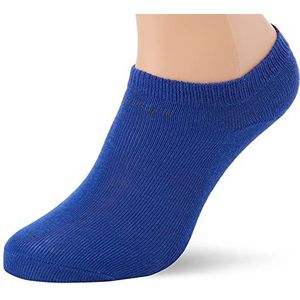 ESPRIT Uniseks-kind Korte Sokken Foot Logo 2-Pack K SN Katoen Kort Eenkleurig Multipack 2 Paar, Blauw (Deep Blue 6046), 31-34