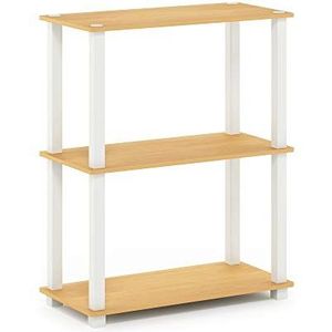 Furinno Gereedschaploze planken, hout, beuken/wit, one size