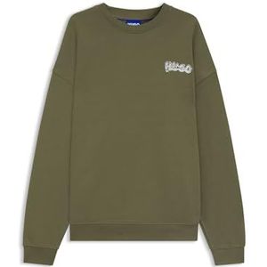 HUGO - Nyro 10273551 - T-shirt - Zwart - Losse Pasvorm - Lange Mouwen