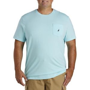 Nautica Men's Big and Tall Solid Crew Neck Short Sleeve Pocket T-Shirt