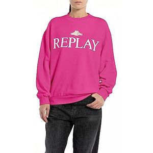 Replay Dames oversized sweatshirt, 106 Fairy Violet, S