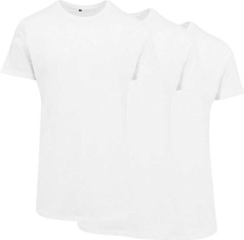Build Your Brand - T-shirt - Wit - Lot van 3