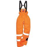 Portwest S781 Bizflame Gevoerde Hi-Vis Antistatisch FR Regenbroek, Oranje, Grootte L