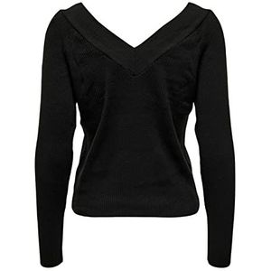 ONLY Online-nieuwe Tessa L/S NCA KNT-trui met V-hals voor dames