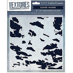 Crafter's Companion Textures Elements 8 x 8 Folder-Clouds, Blauw, 27,5 x 22,5 x 0,6 cm