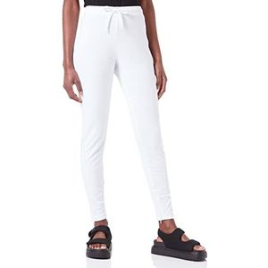 Moschino Joggingbroek voor dames, stretch, katoen, fleece, casual broek, wit (optical white), 38