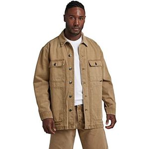 G-STAR RAW Men's Chore Workwear Jacket, Brown (Rainbow dk toggee gd D23019-D300-G040), L, bruin (Rainbow Dk Toggee Gd D23019-d300-g040), L