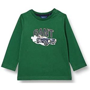 GANT Baby-jongens D1. Driving Dog LS T-shirt hemd, bosgroen, 68