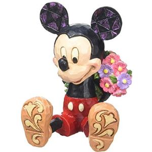 Disney Traditions Mickey Met Bloemen Mini Beeldje