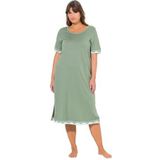 Ulla Popken - Nachthemden - Kaki - Halflange Mouwen - Ronde Hals