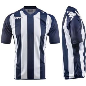 Kappa heren vignes shirt, wit-marineblauw, XXL