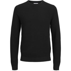 JACK&JONES PLUS Heren Jjotto Knit Crew Neck Pls gebreide trui, zwart, 3XL