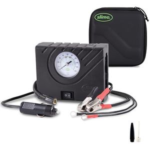 Slime - Power Sport - Bandenpomp - 12V - Inclusief Diverse Ventieladapters