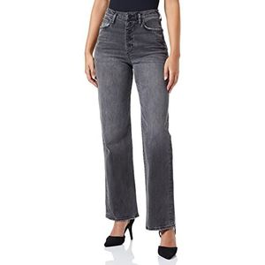 True Religion Dames Bootcut Visible Jeans, Zwart, Standaard