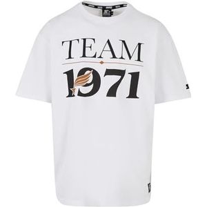 STARTER BLACK LABEL Heren T-shirt Starter Team 1971 Oversize Tee White XXL, wit, XXL
