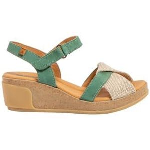 El Naturalista Dames N5038 Leaves sandalen, Jade groen, 41 EU