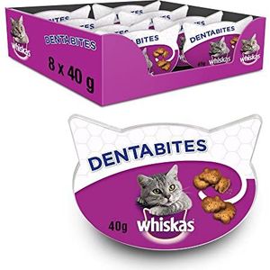 whiskas Dentabites Snacks voor kattenhygiëne (verpakking van 8 x 40 g)