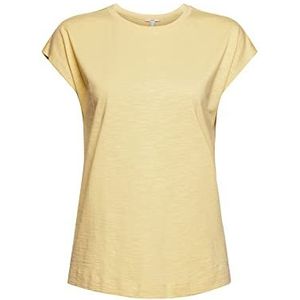 ESPRIT Dames 022EE1K336 T-shirt, 765/DUSTY geel, standaard