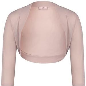 Vera Mont Bolero-jas voor dames in glitterlook, roze, 46