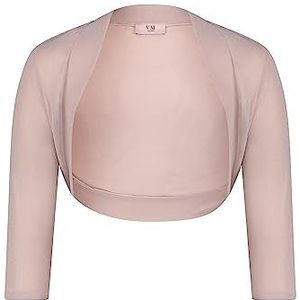 Vera Mont Bolero-jas voor dames in glitterlook, roze, 44