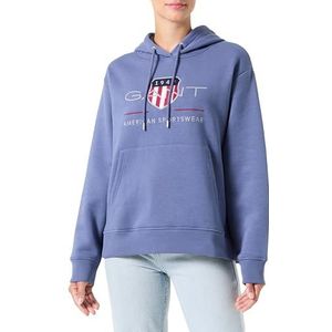 GANT Archive Shield Hoodie, Marineblauw (Dusty Navy), S