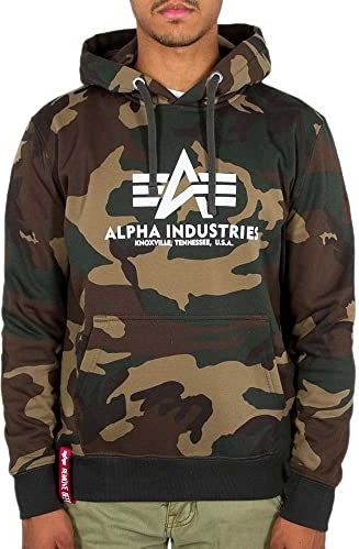 Alpha Industries - Camo Basic Hoody - Wdl Camo - Heren