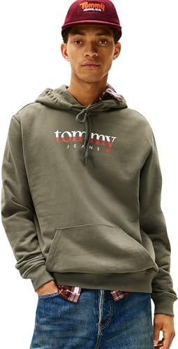 Tommy Jeans - Regular Fit Hoodie - Katoen - Effen - Capuchon met Tunnelkoord