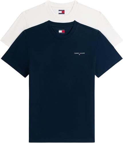 Tommy Jeans Shirt  navy / wit