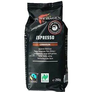Mount Hagen Bio FT Naturland espresso, 250 g gemalen