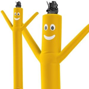 LookOurWay Luchtdansers opblaasbare buis man bevestiging - 10 voet lang gekke zwaaiende opblaasbare dansbuis man voor zakelijke promotie (Blower niet inbegrepen) - geel