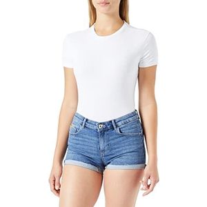 ONLY Dames Onldaisy Life Reg Push Up Shorts Raw EXT Jeansshorts, blauw (medium blue denim), 30