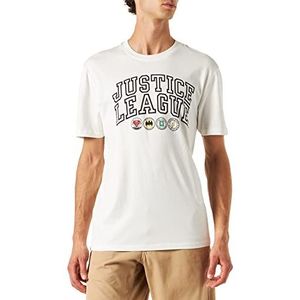 Springfield T-shirt met korte mouwen, ivoor, standaard voor heren, Ivoor, L