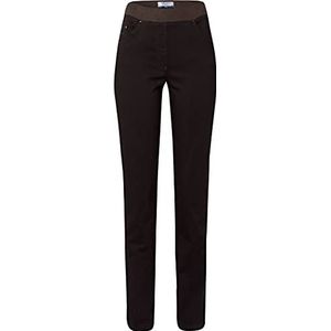 RAPHAELA by BRAX Dames slim fit jeans broek stijl pamina stretch met elastische tailleband, bruin, 32W x 32L