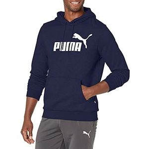 PUMA Heren Essentials Big Logo Fleece Hoodie Hooded Sweatshirt, Pauw, M