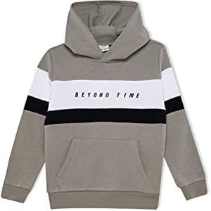 DeFacto Sweatshirt met capuchon voor jongens, grijs, 9-10 Jaren