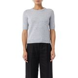 comma - Gebreide Pullover - Wolmix - Dames - 1/2-Mouwen