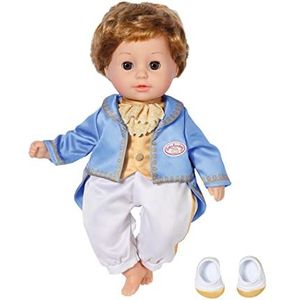 Baby Annabell Little Sweet Prince 707104-36cm pop met super zacht stoffen lichaam & slapende ogen voor peuters - Bevat een twee in een top, broek en schoenen - Geschikt vanaf 1 jaar