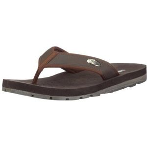 Buffalo syn pu 024, heren sandalen/teenslippers, bruin, 40 EU