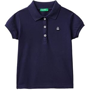 United Colors of Benetton Poloshirt voor meisjes en meisjes, blauw 252, 5 jaar