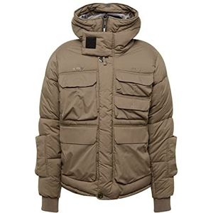 G-STAR RAW Field pufferjack met capuchon voor heren, bruin (Turf D199-273), M